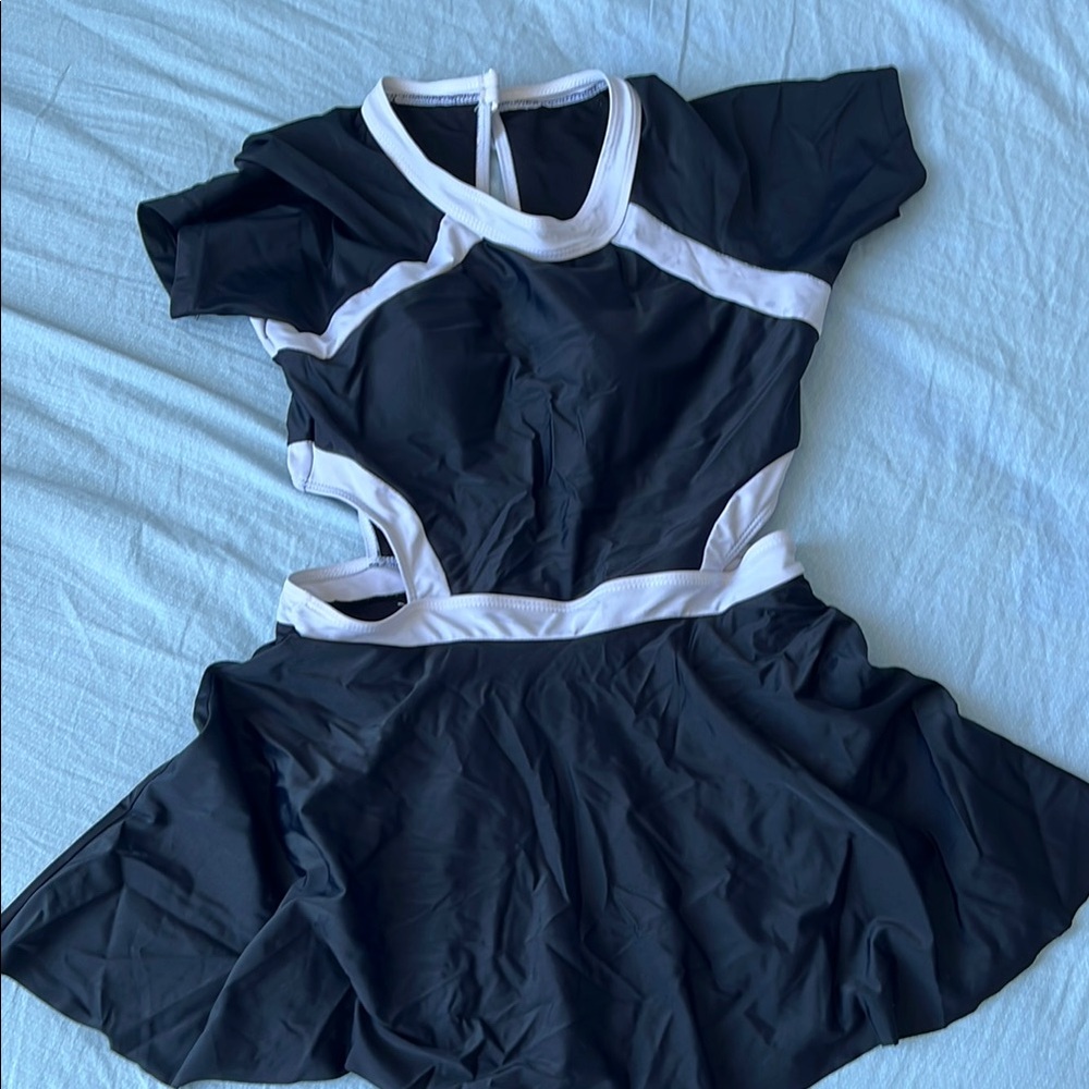 Black and White Athletic Dress